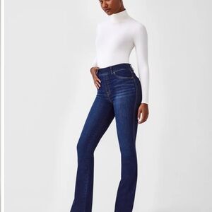 Spanx flare jeans in midnight blue